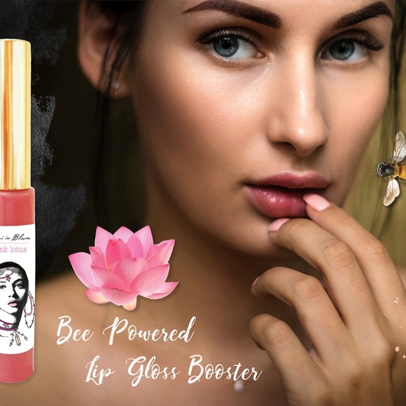 Sheer Pink Tint Organic Lip Gloss Plumper Treatment - Picture 2 of 16